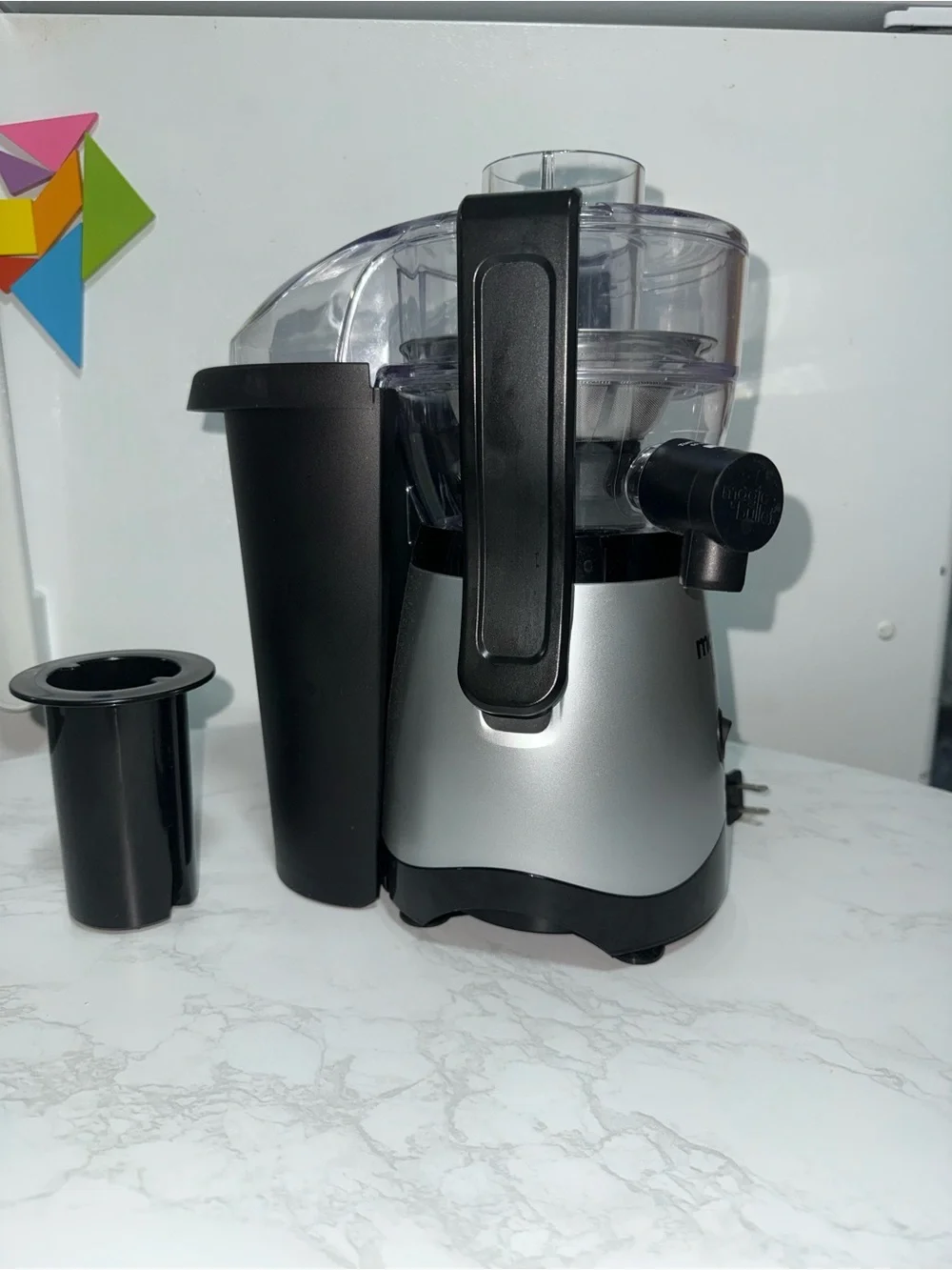 Silver Electric Citrus Juicer - Compact Fresh Juice Maker